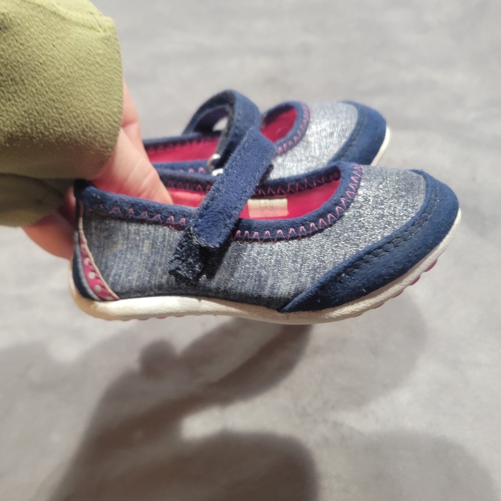 Paw Patrol Skye Everest Toddler Girls Mary Jane Sneakers Navy Silver Pink Size 5